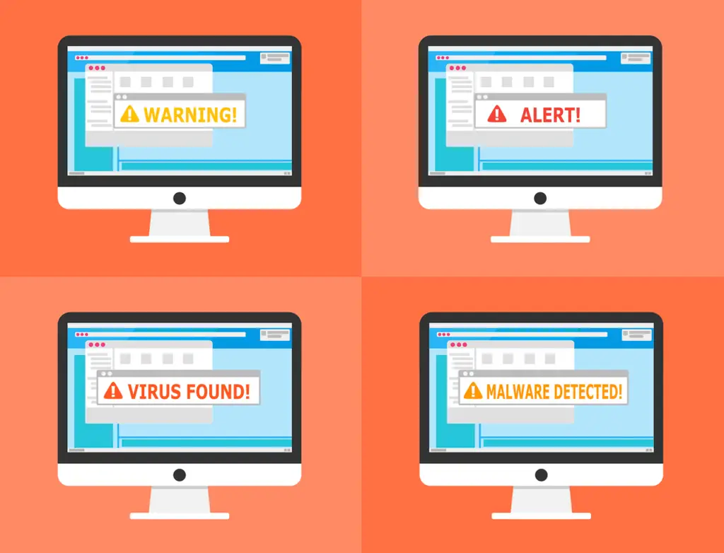 Free warning alert detected vector